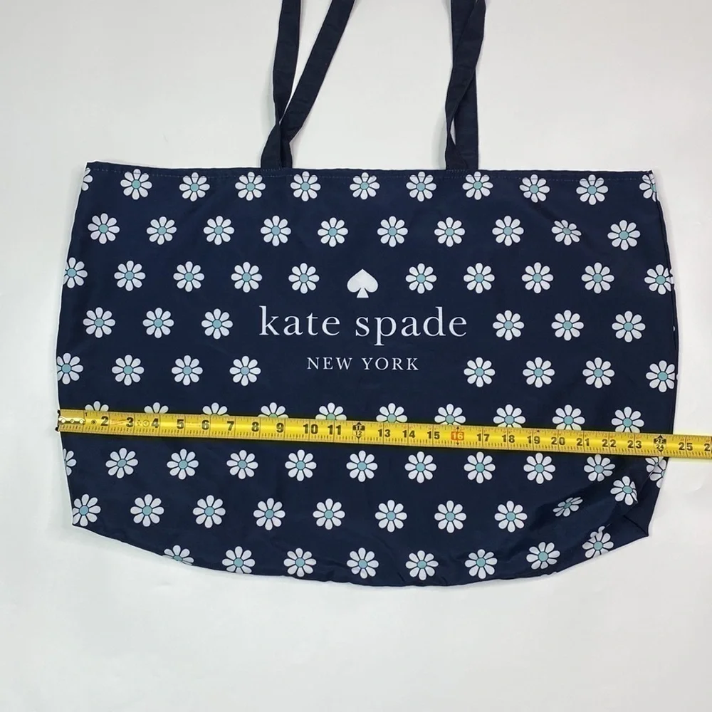 Kate Spade Navy Blue Daisy Large Tote Bag